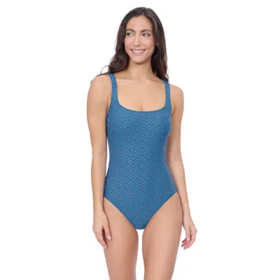 Profile By Gottex Blend Scoop Neck Texture One Piece