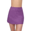 Profile By Gottex Blend Texture Skirt Pull-on Coverup In Purple