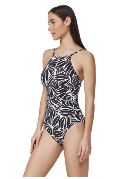 Profile By Gottex Comeback High Neck One Piece In Multi