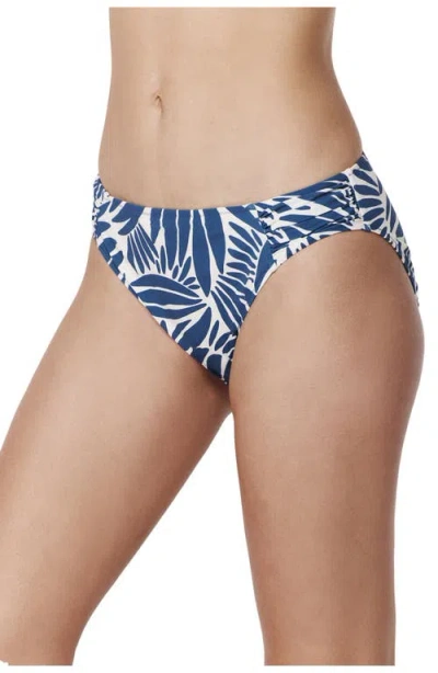 Profile By Gottex Comeback Mid Rise Swim Bottom In Blue