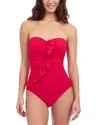 Profile By Gottex Convertible Swimsuit In Rose Red