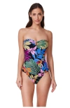 Profile By Gottex Costa Del Sol Bandeau One Piece In Multi