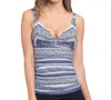 Profile By Gottex D-cup Cross Over Tankini Top In Ixtapa In Multi