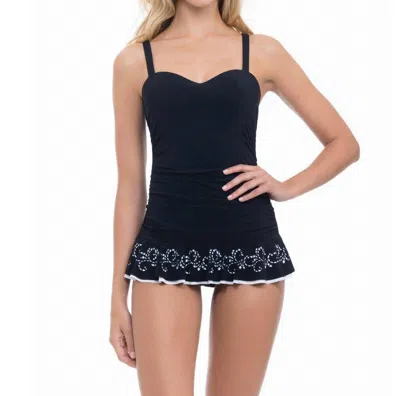 Profile By Gottex D-cup Enchantment Swimdress In Black
