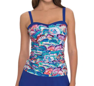 Profile By Gottex D-cup Underwire Tankini Top In Madame Butterfly In Multi