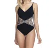 Profile By Gottex D-cup V-neck One Piece Swimsuit In Wild Thing