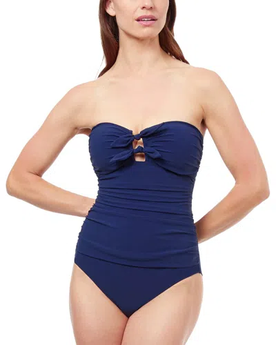 Profile By Gottex Dandy Bandeau One-piece In Blue