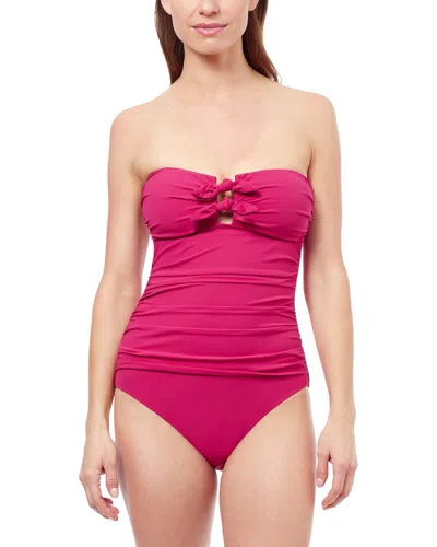 Profile By Gottex Dandy Bandeau One-piece In Pink