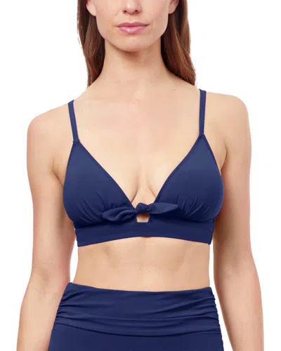 Profile By Gottex Dandy Bikini Top In Blue