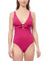 Profile By Gottex Dandy Bow Tie V-neck One-piece Swimsuit