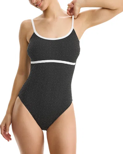 Profile By Gottex Dottie Delight One Piece Swimsuit In Gray