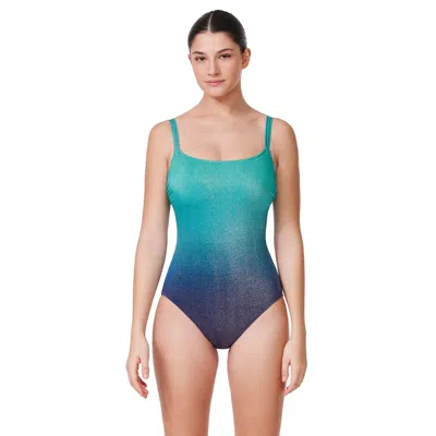 Profile By Gottex Dream Ombre Square Neck One Piece In Animal Print