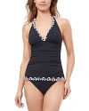 Profile By Gottex Enya Halter Tankini Swim Top In Black