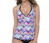 Profile By Gottex Fantasia Halter Tankini Top In Pro Fantasia