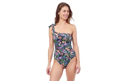 Profile By Gottex Flora One Shoulder One Piece Swimsuit In Multi