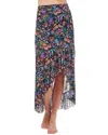 Profile By Gottex Flora Mesh Wrap Long Skirt