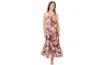 Profile By Gottex Women's Gioia Geometric Chiffon Maxi Dress In Multi Pink