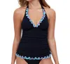 Profile By Gottex Spritz Halter Tankini Top In Black