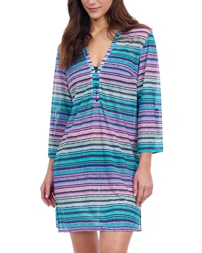 Profile By Gottex Harmony Tunic In Blue Multi