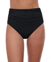 Profile By Gottex High Waisted Tankini Bottom In Tutti Frutti Black In Multi
