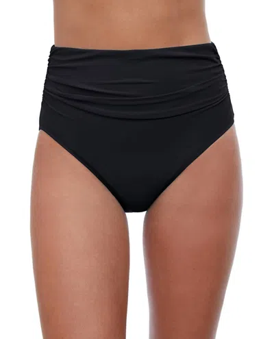 Profile By Gottex High Waisted Tankini Bottom In Tutti Frutti Black In Multi