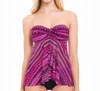 Profile By Gottex Indian Sunset Bandeau Tankini Top In Pro Indian Sunset