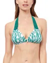 Profile By Gottex Iota Bikini D-cup Top In Green