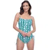 Profile By Gottex Iota D-cup Tankini In Blue