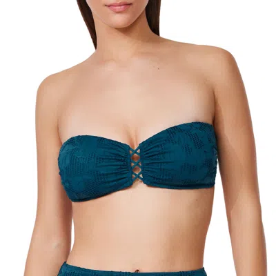 Profile By Gottex Jolene Textured Bandeau Bikini Top In Multi