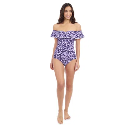 PROFILE BY GOTTEX JULIETTE OFF-SHOULDER RUFFLE TANKINI