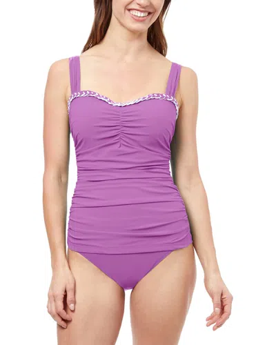 Profile By Gottex Kundala D-cup Tankini In Purple