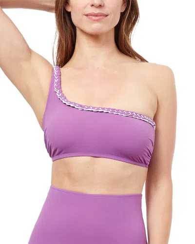 Profile By Gottex Kundala One Shoulder Bikini Top In Purple