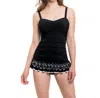 Profile By Gottex Laser Cut Underwire D-cup Swimdress In Tutti Frutti Black In Black