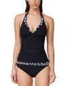 Profile By Gottex Layla Tricolore Solid Halter Tankini Top