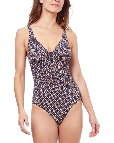 Profile By Gottex Let It Be D-cup One-piece In Gray
