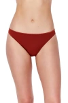 Profile By Gottex Mademoiselle Mid Waist Bikini Bottom In Brown