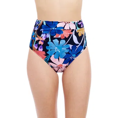 Profile By Gottex Melody High-waist Bikini Bottom In Black Multi