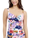 Profile By Gottex Melody Printed Sweetheart Twist Front Tankini In Multi