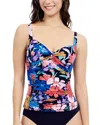 Profile By Gottex Melody Printed Sweetheart Twist Front Tankini In Multi