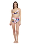 Profile By Gottex Melody Sweetheart Twist Bikini Top In Multi