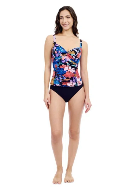 Profile By Gottex Melody Sweetheart Twist Tankini In Black Multi