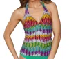 Profile By Gottex Mexicana Halter Tankini Top In Pro Mexicana