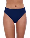 Profile By Gottex Mid Rise Tankini Bottom In Tutti Frutti Navy In Blue