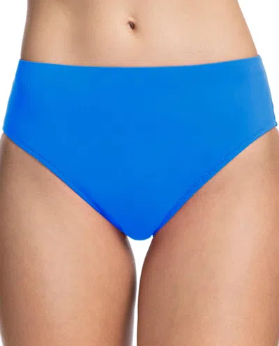 Profile By Gottex Mid Rise Tankini Bottom In Tutti Frutti Royal In Blue