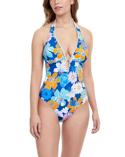 Profile By Gottex One-piece Halter In Blue