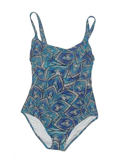 Pre-owned Profile By Gottex One Piece Swimsuit In Blue