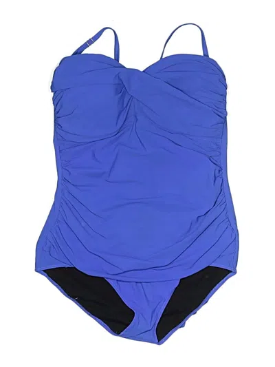 Pre-owned Profile By Gottex One Piece Swimsuit In Blue