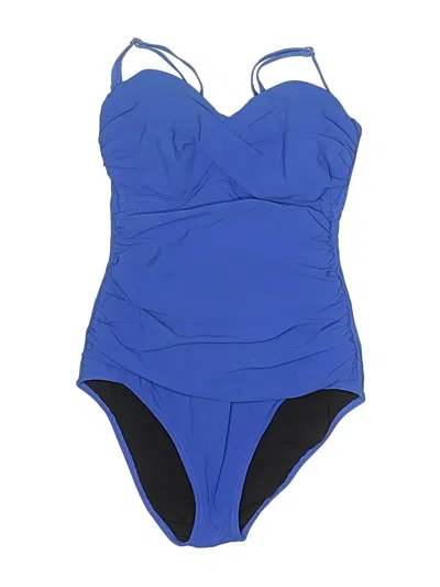 Pre-owned Profile By Gottex One Piece Swimsuit In Blue