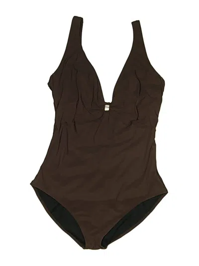 Pre-owned Profile By Gottex One Piece Swimsuit In Brown