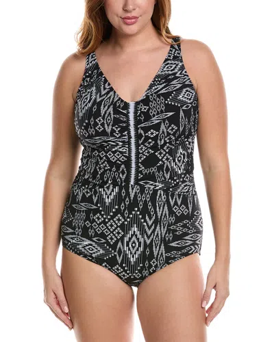 Profile By Gottex Peruvian Nights Sweetheart Tankini Top In Black